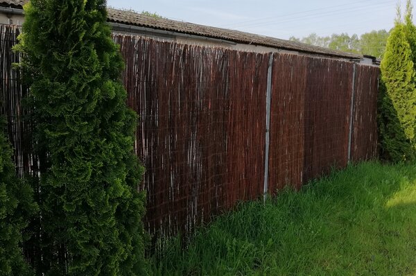 Prútená zástena na plot Výška plota: 100 cm, Dĺžka plota: 300 cm