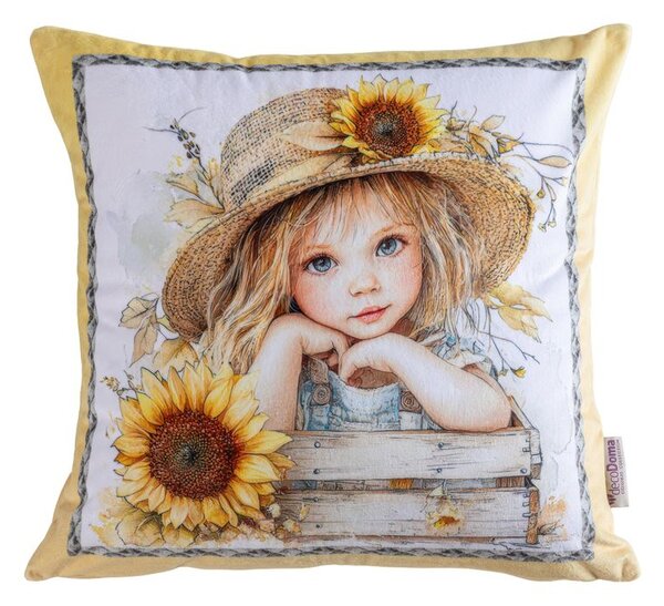 Sada 3 ks obliečok na vankúšiky SUNFLOWERS 45 x 45 cm