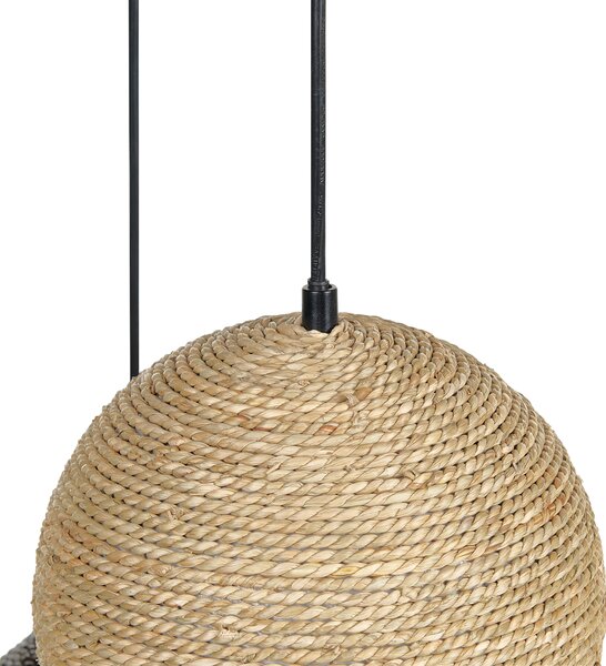 Závesná lampa viacfarebná kov železo slama lano závesné svetlo moderné tradičné osvetlenie obývacia izba jedáleň spálňa