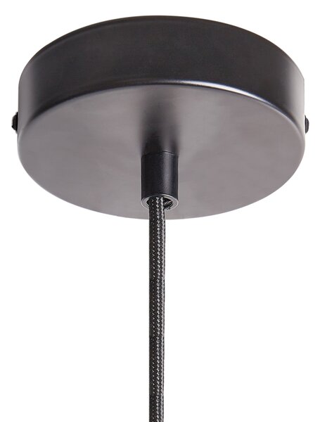 Závesná lampa priehľadná sklo kov sklenené tienidlo na strop osvetlenie moderný industriálny štýl kuchyňa jedáleň