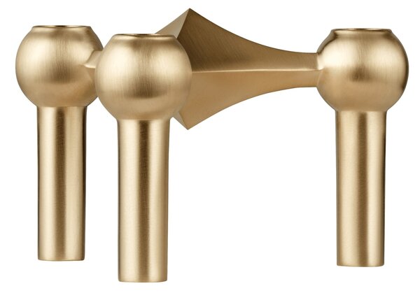 Dizajnový svietnik STOFF Nagel Brushed Brass