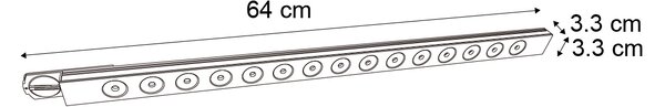 Moderné čierne stropné svietidlo pre 1-fázový koľajnicový systém 15W 1170 lm 3000K - Iconic Tsiri