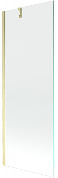 Mexen Next, 1-krídlová vaňová zástena 70 x 150 cm, 6mm číre sklo, zlatá matná, 895-070-000-00-00-55