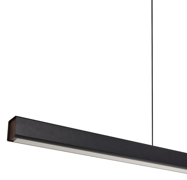Závesná lampa čierna hliníková kaučukové drevo železo LED svetlo s diaľkovým ovládaním moderné visiace svietidlo