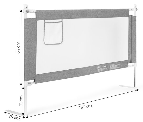 ECOTOYS Zábrana na posteľ 160 cm detská poistka ECOTOYS
