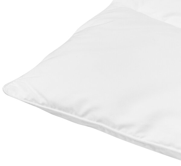Posteľná prikrývka poťah z bavlny a lyocellu polyesterová výplň 155 x 220 cm ľahký letný paplón na jednolôžkovú posteľ