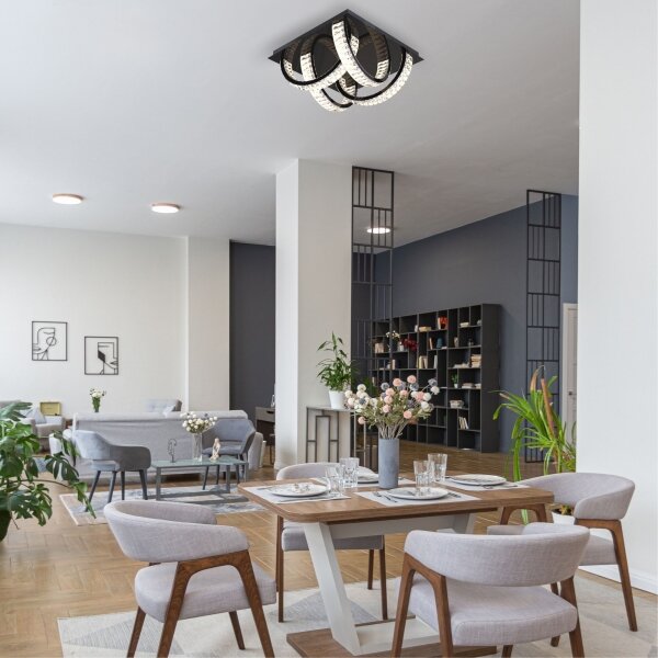 Zuma Line MX3274-4-3BCT - LED Stropné svietidlo TULA LED/23,5W/230V čierna