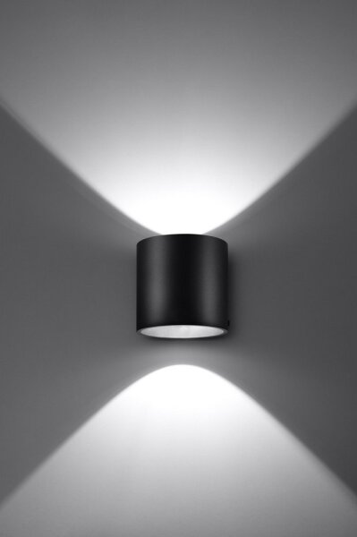 Sollux SL.0048 - Nástenné svietidlo ORBIS 1 1xG9/40W/230V čierna
