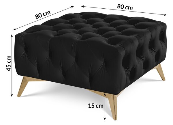 TABURET SARAH CHESTERFIELD 80 x 80 cm