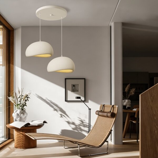BRILAGI - Závesný luster na lanku WABI SABI 2xE27/60W/230V biela