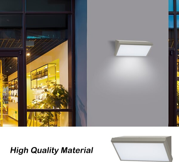 Brilagi - LED Vonkajšie nástenné svietidlo TRIANGLE LED/20W/230V šedá IP65