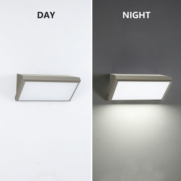 Brilagi - LED Vonkajšie nástenné svietidlo TRIANGLE LED/20W/230V šedá IP65