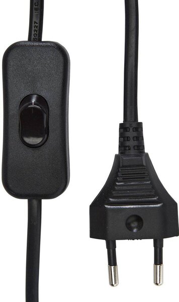 PR Home Nástenné svetlo Viedeň, čierne, výška 22 cm, GU10, zástrčka, Čierna, Obývacia izba / jedáleň, kov, Nástenné svietidlo