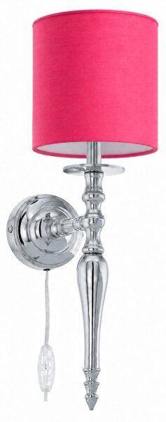 BRILAGI - Nástenná lampa NUBILA 1xE27/60W/230V lesklý chróm/ružová
