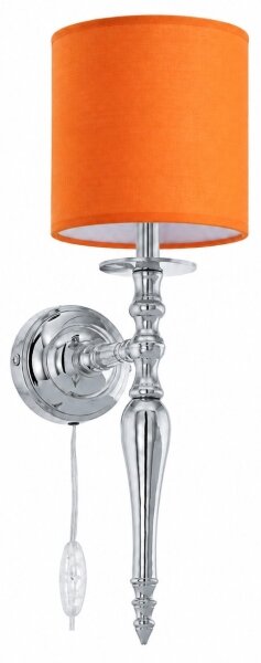 BRILAGI - Nástenná lampa NUBILA 1xE27/60W/230V lesklý chróm/oranžová