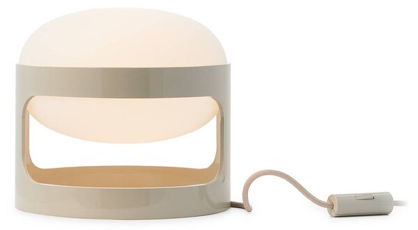 Stolová lampa Kartell KD28, sivá, Ø 25 cm, E14-LED, Hliník / sivá / zinok, Obývacia izba / jedáleň, Plast, Dizajn
