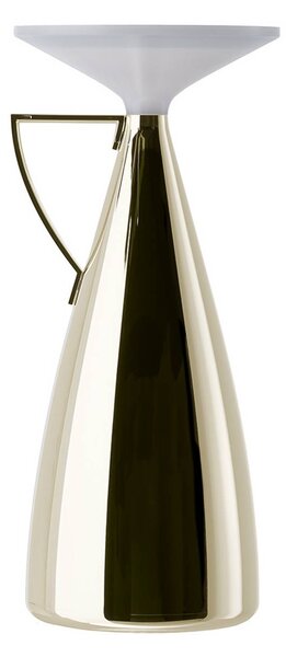 Kartell stolová LED lampa Camomille, krémová, výška 24 cm, Krémová / jantárovo žltá, Obývacia izba / jedáleň, Plast, Dizajn