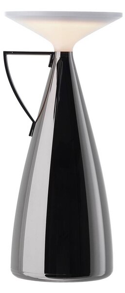 Kartell stolová LED lampa Camomille, tmavošedá, stmievateľné., Hliník / sivá / zinok, Obývacia izba / jedáleň, Plast, Dizajn