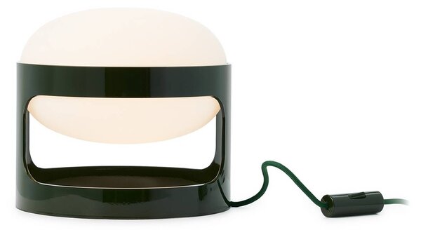 Stolová lampa Kartell KD28, lesná zelená, Ø 25 cm, E14-LED, Zelená, Obývacia izba / jedáleň, Plast, Dizajn