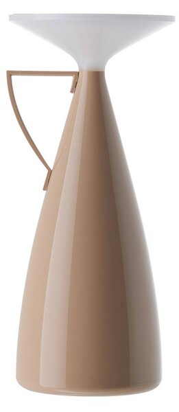 Kartell stolová LED lampa Camomille, béžová, výška 24 cm, Krémová / jantárovo žltá, Obývacia izba / jedáleň, Plast, Dizajn