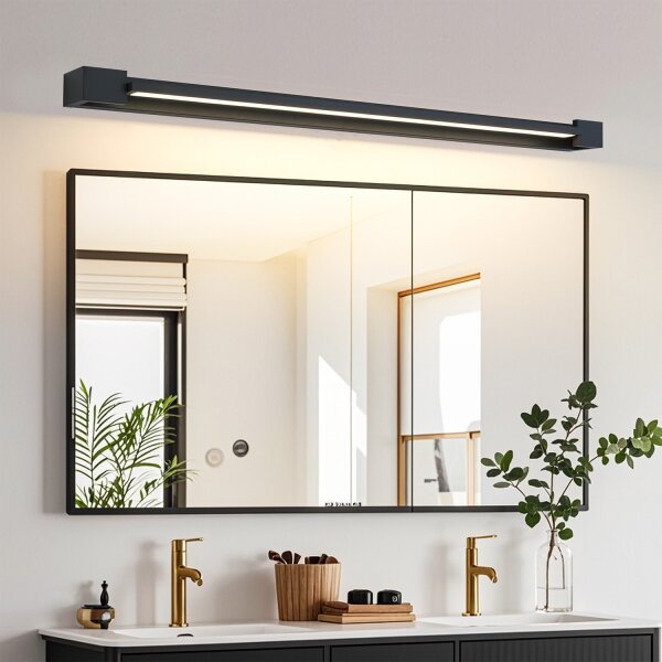 Brilagi-LED Kúpeľňové osvetlenie zrkadla AQUA LINE LED/24W/230V 90 cm IP44 čierne