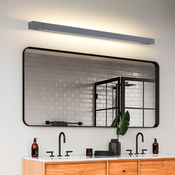 Brilagi - LED kúpeľňové osvetlenie zrkadla AQUA LINE LED/24W/230V 90 cm IP44 antracit