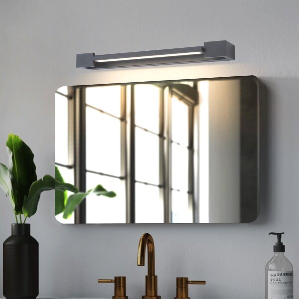 Brilagi - Kúpeľňové LED osvetlenie zrkadla AQUA LINE LED/12W/230V 45 cm IP44 antracit