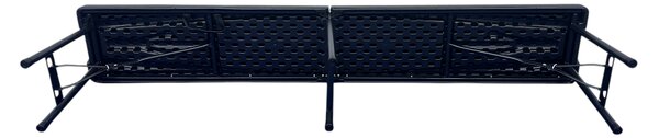 TENTino Plastová skladacia lavica BLACK 180 cm