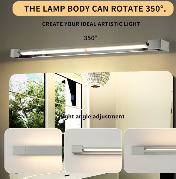 Brilagi-LED Kúpeľňové osvetlené zrkadlá AQUA LINE LED/24W/230V 90 cm IP44 lesklý chróm