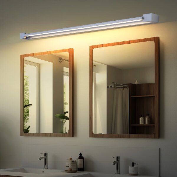 Brilagi-LED Kúpeľňové osvetlené zrkadlo AQUA LINE LED/36W/230V 120 cm IP44 matný chróm