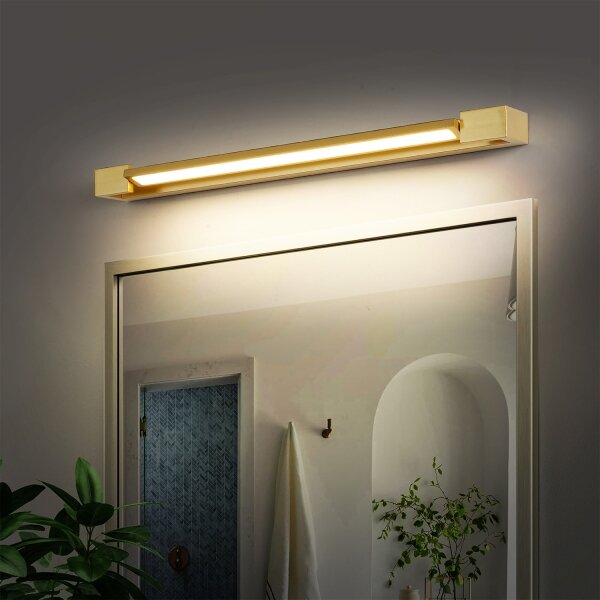Brilagi-LED Kúpeľňové osvetlenie zrkadla AQUA LINE LED/18W/230V 60 cm IP44 zlaté