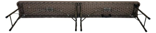 TENTino Plastová skladacia lavica RATTAN 180 cm