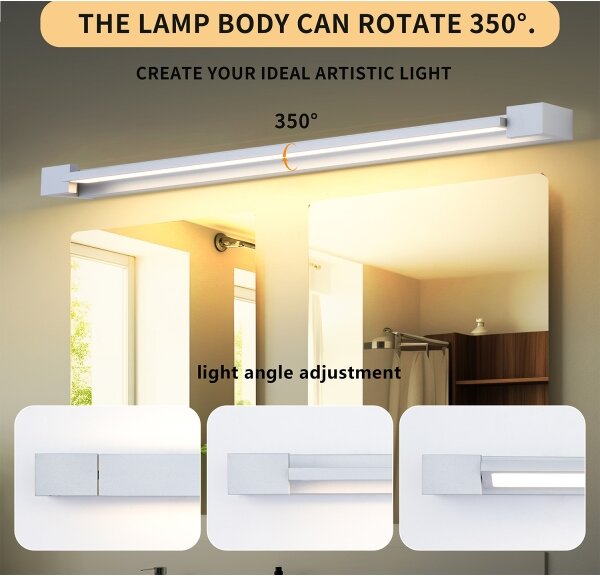 Brilagi-LED Kúpeľňové osvetlené zrkadlo AQUA LINE LED/36W/230V 120 cm IP44 matný chróm