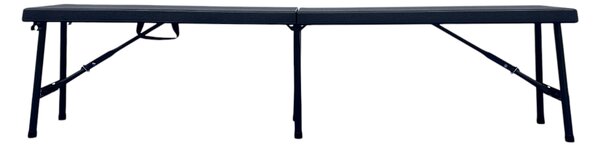 TENTino Plastová skladacia lavica BLACK 180 cm