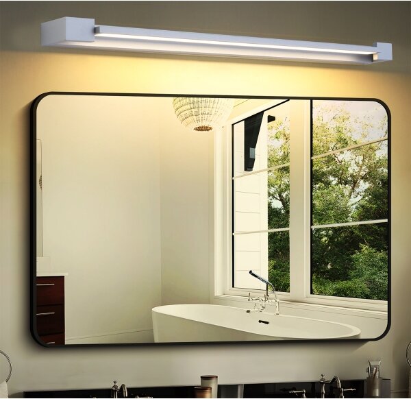 Brilagi-LED Kúpeľňové zrkadlo s osvetlením AQUA LINE LED/24W/230V 90 cm IP44 matný chróm