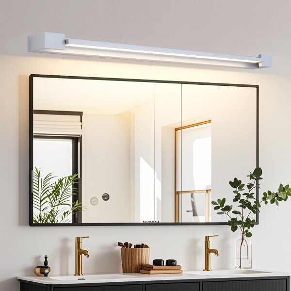 Brilagi-LED Kúpeľňové zrkadlo s osvetlením AQUA LINE LED/24W/230V 90 cm IP44 matný chróm
