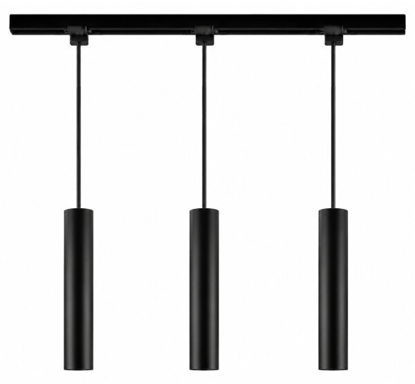 Philips-LED stmievateľný závesný luster na lankách v lištovom systéme EASYLINK 3xGU10/7W/230V 1 m čierny