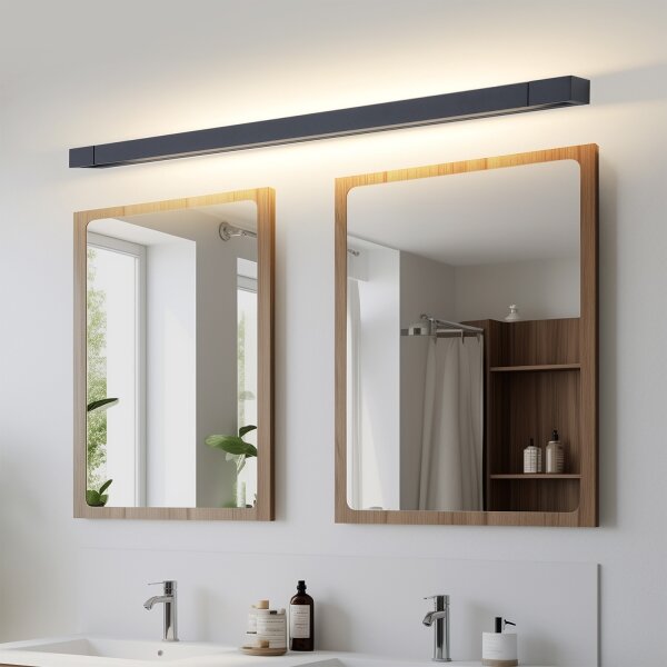 Brilagi-LED Kúpeľňové osvetlenie zrkadla AQUA LINE LED/36W/230V 120 cm IP44 čierne