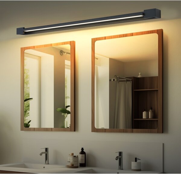Brilagi-LED Kúpeľňové osvetlenie zrkadla AQUA LINE LED/36W/230V 120 cm IP44 čierne