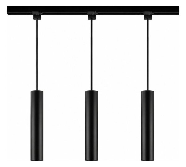 Philips - Závesné svietidlo so závesným lankom do lištového systému EASYLINK 3xGU10/7W/230V 1m čierne