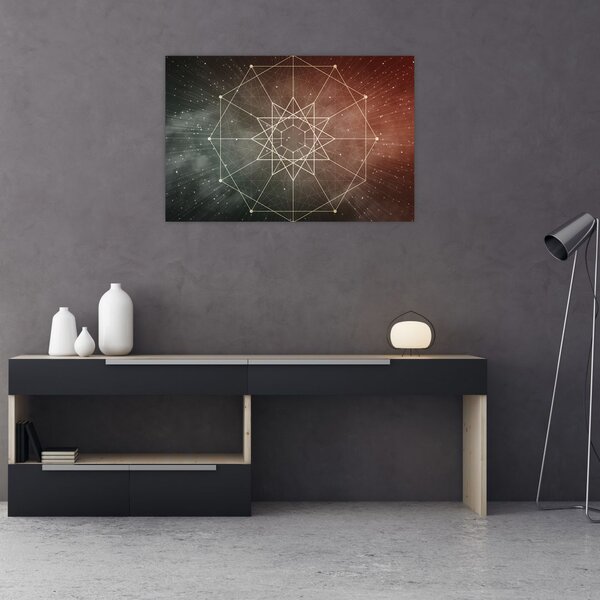 Obraz - Vesmírny dodecagram (90x60 cm)