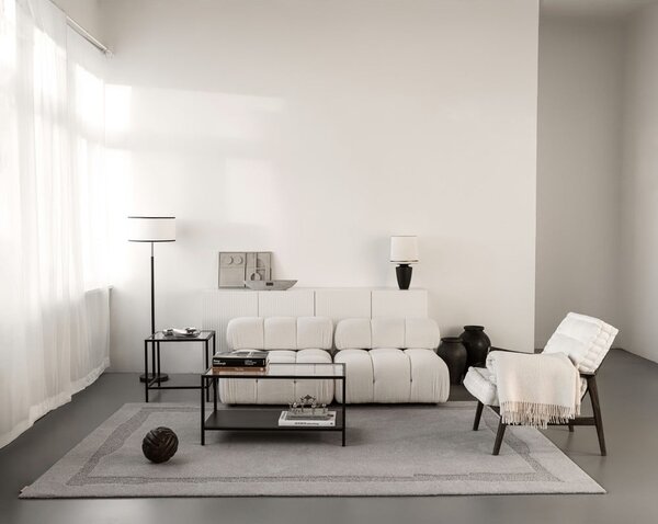 Sivý vlnený koberec 200x300 cm Morphic Rocca – Agnella