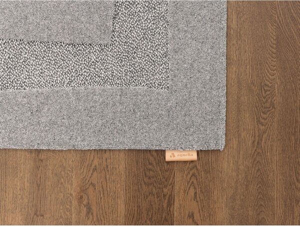 Sivý vlnený koberec 200x300 cm Morphic Rocca – Agnella