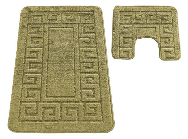 Sada kúpeľňových koberčekov Montana Ethnic Khaki