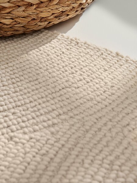 Hanse Home, Kusový koberec Calmio 106220 Natural White kruh, 120x120 (priemer) kruh, biela, obývacia izba