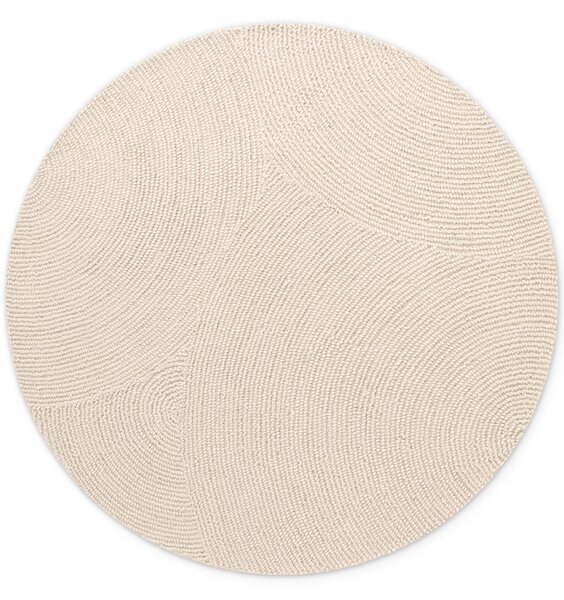 Hanse Home, Kusový koberec Calmio 106220 Natural White kruh, 120x120 (priemer) kruh, biela, obývacia izba