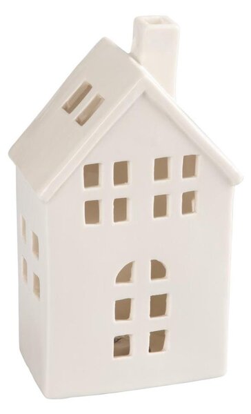 Retlux - Porcelánový domček na sviečku 19,4 cm biela