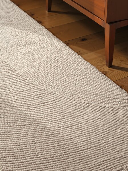 Hanse Home, Behúň Calmio 106220 Natural White, 80x200, biela, obývacia izba