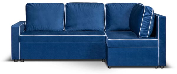 Rohová sedacia súprava s funkciou spania MIMI Béžová/čierna