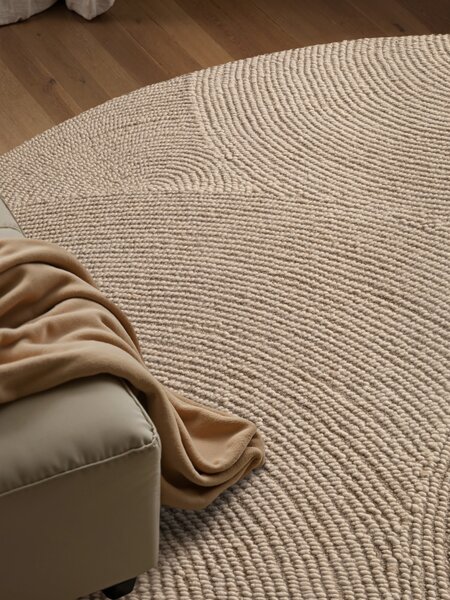 Hanse Home , Kusový koberec Eleni 106221 Hellbeige kruh, 120x120 (priemer) kruh, béžová, obývacia izba